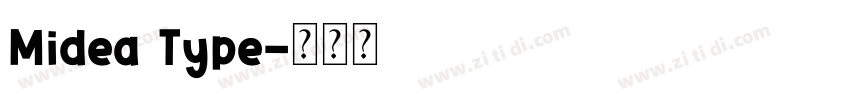 Midea Type字体转换
